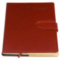 Hard Cover Logo Printed Custom Leather Notebook